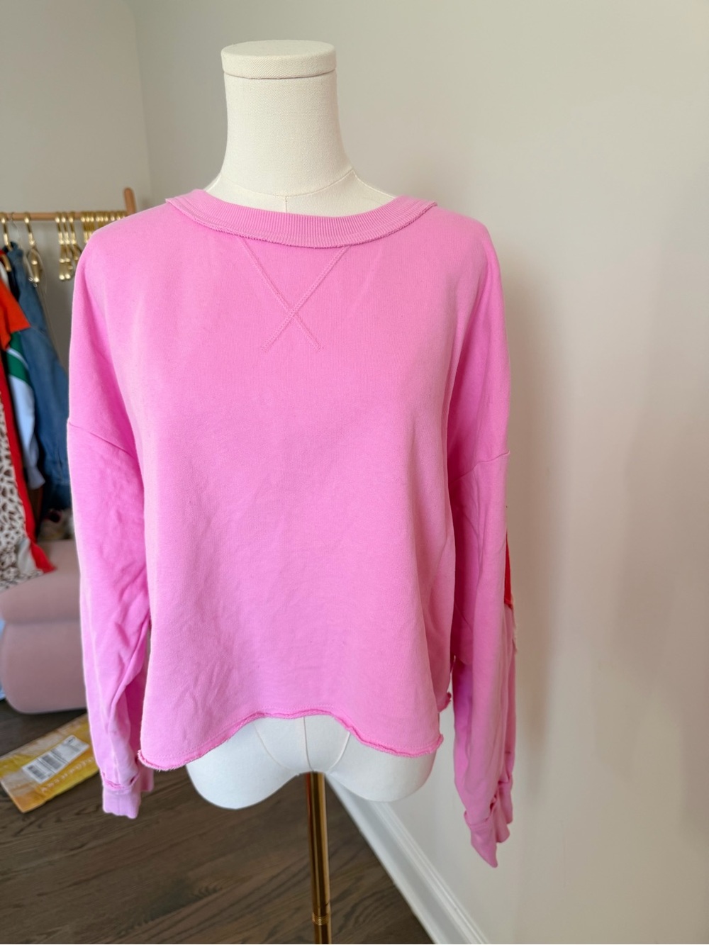 Target Joy Lab Women’s Pink Crewneck Pullover Sweatshirt